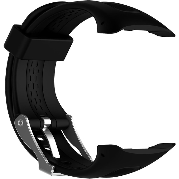 Ersättningsband för Garmin Forerunner 10/15 - Silikonarmbandsrem för Garmin Forerunner 10/garmin Forerunner 15 (svart, Large-man-storlek)