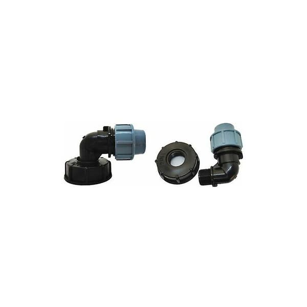 Db IBC tank adapter, IBC tank adapter med 25mm plastforbindelse