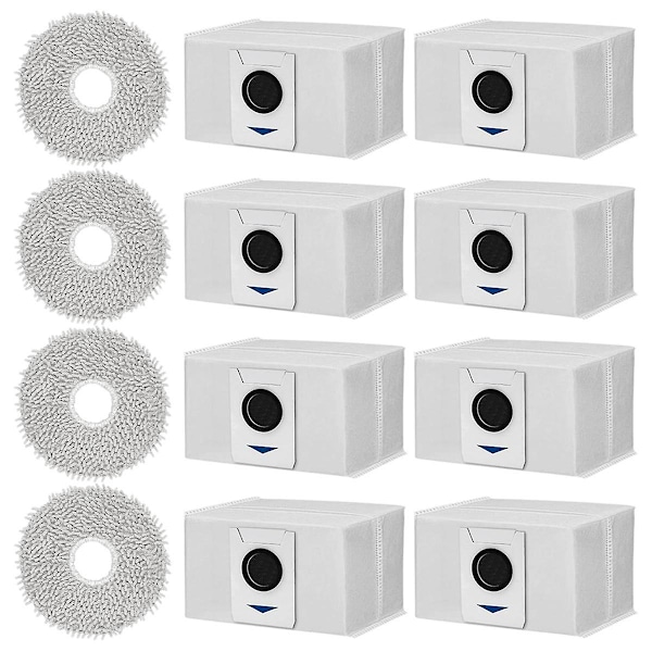 Lisävarustepaketti Deebot T20 Omni / X1 Omni / X1 E Omni -pölynimuriin, pölypussit, moppiliinat, robottipölynimuri