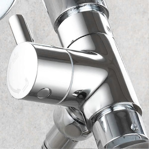 Duscharm Omledningsventil, Badrum Mässing G1/2 3-vägs Duschsystem Komponent Ersättning För Handhållen Fast Spray Duschhuvud A [DB] chrome plated