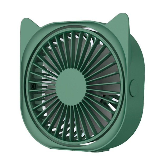 Kattöron Mini Usb-driven roterbar skrivbordsfläkt för hemmakontor{DB} Green