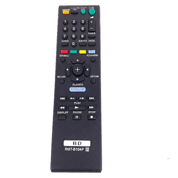 Kaukosäädin Sony Blu-ray-soittimelle RMT-B104P BDP-BX57 BDP-S470 BDP-S360 S460 S485 S490 BDP-S185 S300 {Db}