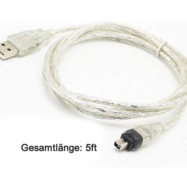 sysy Kabel USB HANE till Firewire-kontakt till Mini 4-stifts till Firewire-adapter för kringutrustning som A [DB]