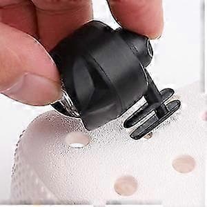 2 stk. Hodelykter for Croc Crocs Hodelykt Ipx5 Vanntett med 3 Lysmoduser Croc Sko Hodelykt Abs Krokodille Hodelykter [DB]