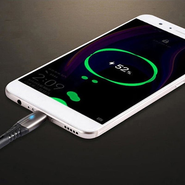1m Micro Usb Type-c 5a Hurtigladende dataoverføringskabel Kompatibel Iphone Android Jikaix Blue Type-c
