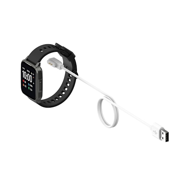 USB-magnetisk laddningsplatta med 1 m kabel för Realme Watch 3 Smart Watch-laddare [db] White Realme Watch 3