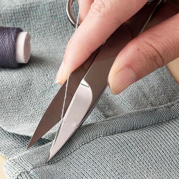 Lankaleikkurit, langanleikkurit, ompeluleikkurit suojamuoviholkilla, minipienet leikkurit sakset leikkaamiseen (c-1) [db] silver