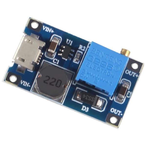 5 st 2a DC-DC Step Up Boost-modul med -USB, Step Up Boost-omvandlare Strömförsörjning Spänningsregulator