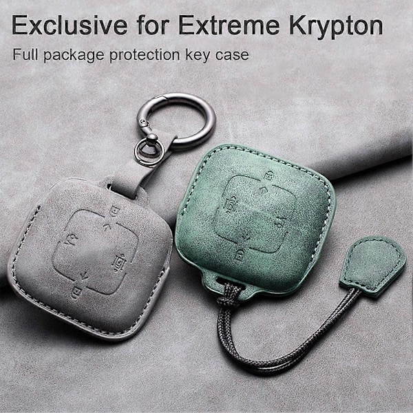 Zeekr Bluetooth-avaimen suojakotelo avaimenperällä Auton sisustustarvikkeet [DB] Type A is light gray