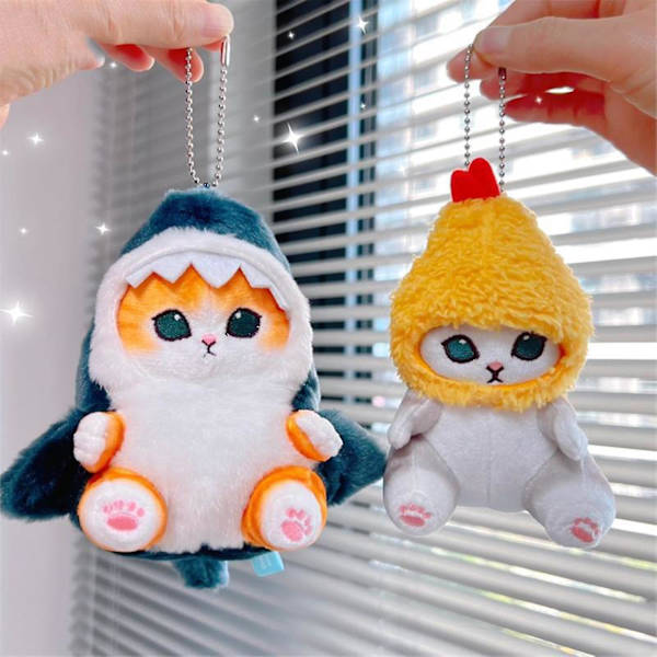 Shark Cat Cute Plyschdocka Söt Shark Cat Mjuk Plyschdjur Plyschleksak [DB] D-5.11In