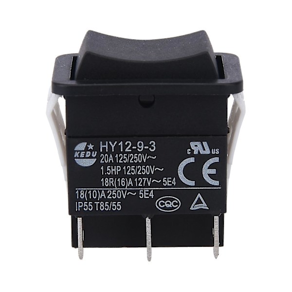 Hy12-9-3 Elektrisk hållbar liten båge på/av vippströmbrytare industriell tryckknapp [dB}