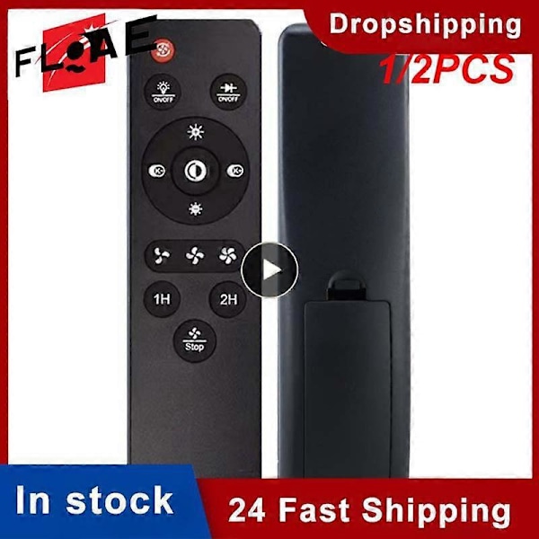 1/2STK Dimming Og Misfarging God Seighet Takviftelampe Fjernkontroll Responsiv Fjernkontroll Myke Taster [DB] Style A 2pcs