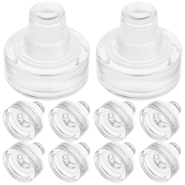 10 stk. T-formet Glasspropp Vinpropp Flaske Glasspropper Gjenbrukbar Vinflaskepropp [DB]