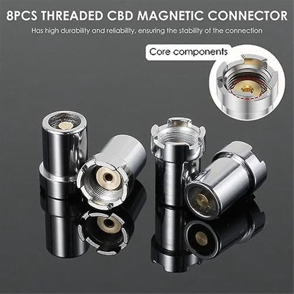 Connectors 510 Adapter, Magnetisk Adapter Gevindadapter Kit (8 stk)