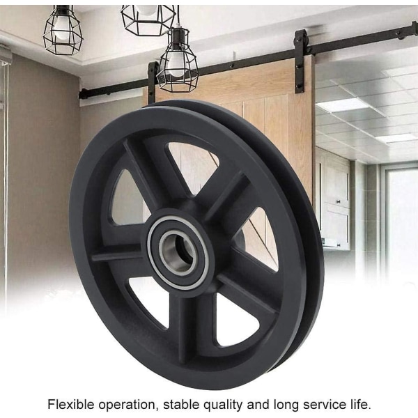 Sliding Door Pulley, Sliding Barn Door Wheel, Zinc Alloy Sliding Door Pulley Door Hardware, Caster Sliding Barn Door Cast Iron Wheel Kit  [dB}