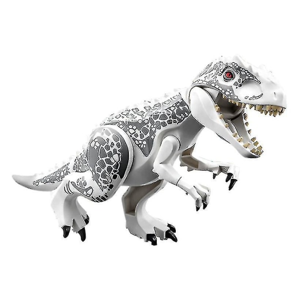 8 stk børnelegetøjsdinosaurbyggesten Jurassic Dinosaur samlet pædagogisk legetøj [DB]