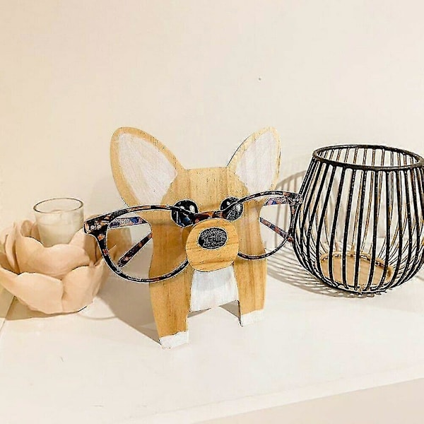 Söpö 3D Eläimen Pään Lasiteline Puinen Teline Aurinkolaseille Silmälaseille db Dog