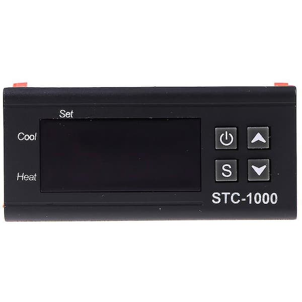 Digital 220v Stc-1000 Temperaturregulator Termostat Regulator+sensor [db] Black 1 Pcs