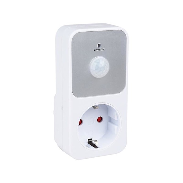 PIR-sensor stikkontakt lampeholder 110-240V PIR infrarød deteksjon 120 graders vidvinkel automatisk indu [DB] As Shown