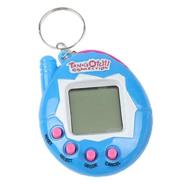 Tamagotchi Electronic Cyber ​​Virtual Pet Legetøj Retro Spil 90'er Nostalgic Key Ring Gift db Blue