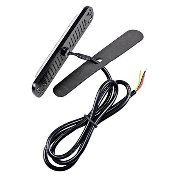 2 stk. 6 LED bilstrobe advarselslys gult lys 12V-24V køretøjslysbjælke - sikkerhedsblinkende advarselslys til bil, erhvervskøretøj, båd, trailer, campingvogn