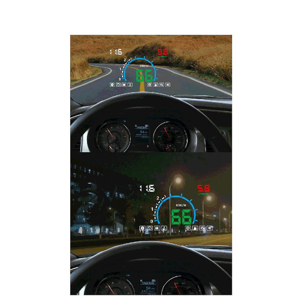 E350 Bil Display Obd Hud Head-up Display Hastighetsmätare Universal