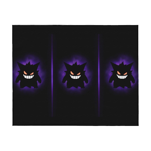 Gengar Mörk Fleecefilt Mjuk Mysig Fuzzy Flanellfilt Dekor Sängfilt Present Till Vuxen/Tonåring/Barn-tghy327  [dB} 50x40in 125x100cm