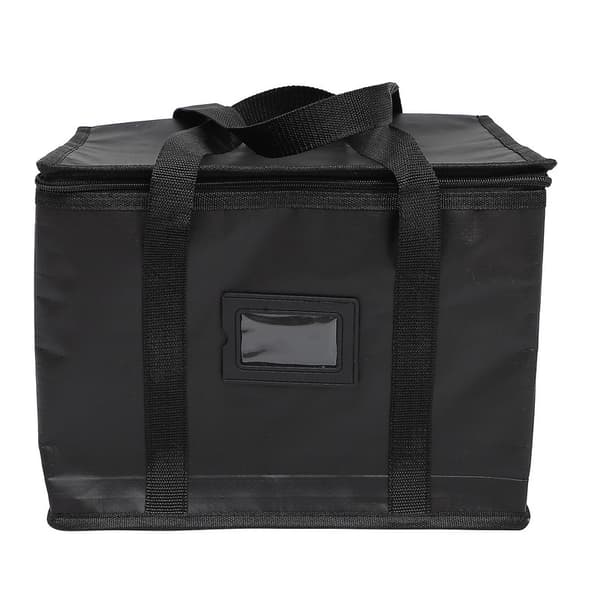 Handlepose for dagligvarer - Sammenleggbar lunsjpose - Isolerende matbærerpose {DB} Black 35X26CM