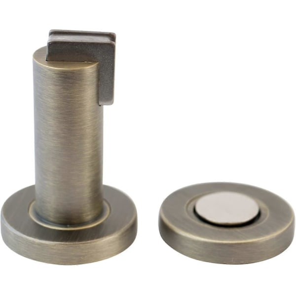 Magnetisk dörrstopp i antik look Dörrstopp med material för golv- och väggmontering, : 5 cm, h: 8,4 cm [db]