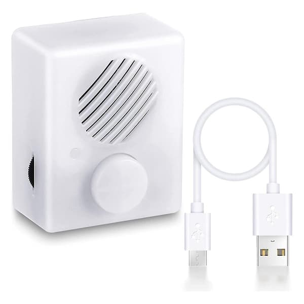 16M lydboks til udstoppede dyr, 960 sekunder trykknap lydboks, USB stemmeboks afspilningsknap (FW) White