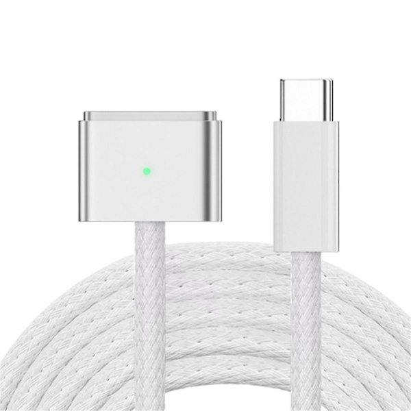 Lämplig för Macbookpro laddningskabel 140w snabbladdning Typ-c till Magsafe3 kabel vit
