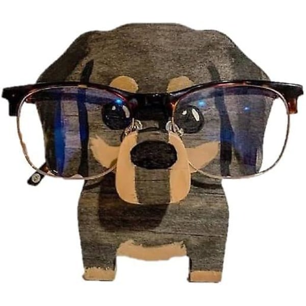 Puinen lasiteline, Eläimen muotoinen silmälasiteline, 3D-puinen palapeliteline, aurinkolasiteline kotitoimiston työpöytätarvikkeille