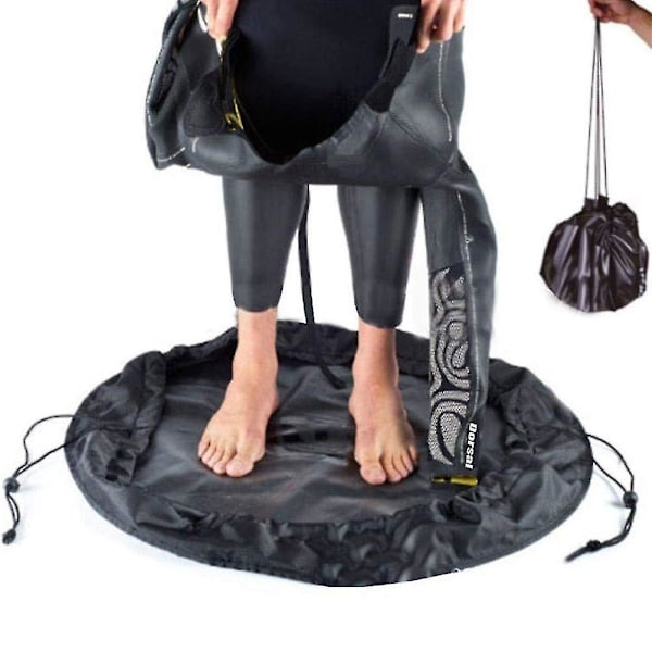Surf Wetsuit Skiftematte Vanntett Strand Tørrpose Klær Oppbevaringspose For Surfere {DB} 130cm