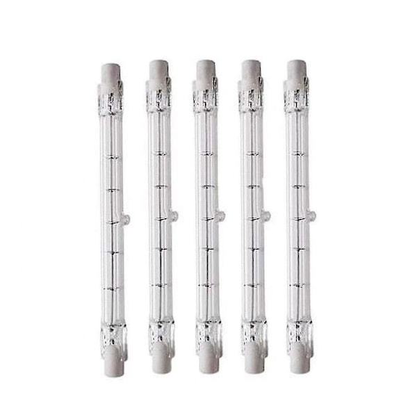 Dimbar R7s 189mm 100w Halogenpære Ac220-240v J189 Lineær Halogen Flomlys For Landskap, Sikkerhet, Gatebelysning (sett med 5) [DB]