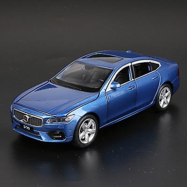 Volvo Bilmodel I S90 Legering, Diecasts Og Legetøjsbiler, Metal Lyd Lys Kollektion, Børns Gave, 1:32 Db Blue