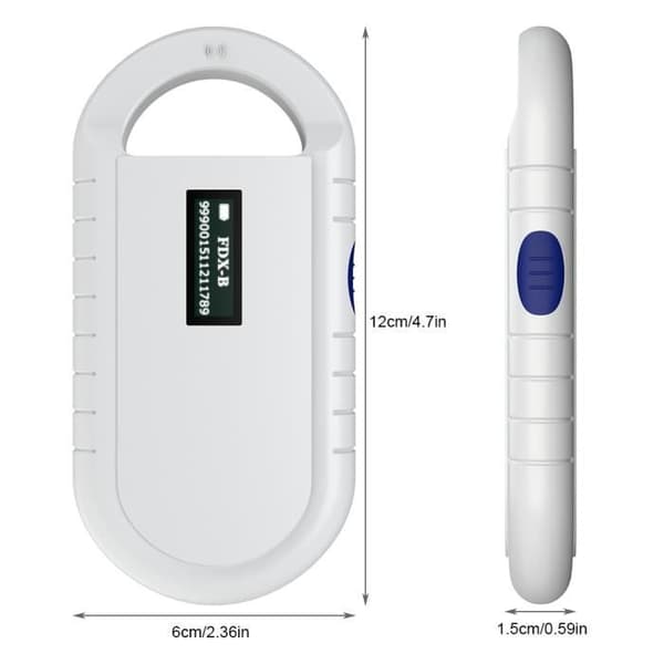 RFID Kæledyr Mikrochip Scanner Identifikationslæser