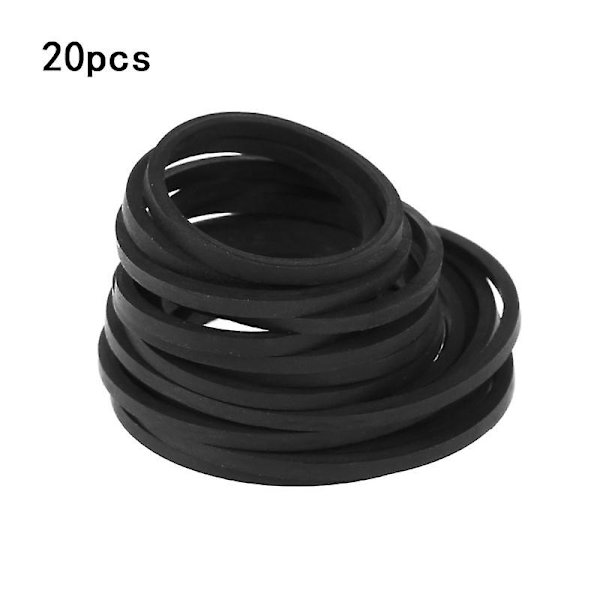 2 mm leveät universaalit sekoitetut kasettinauhurin hihnat nauhureille, CD- ja DVD-asemille [DB] Black 40-65mm