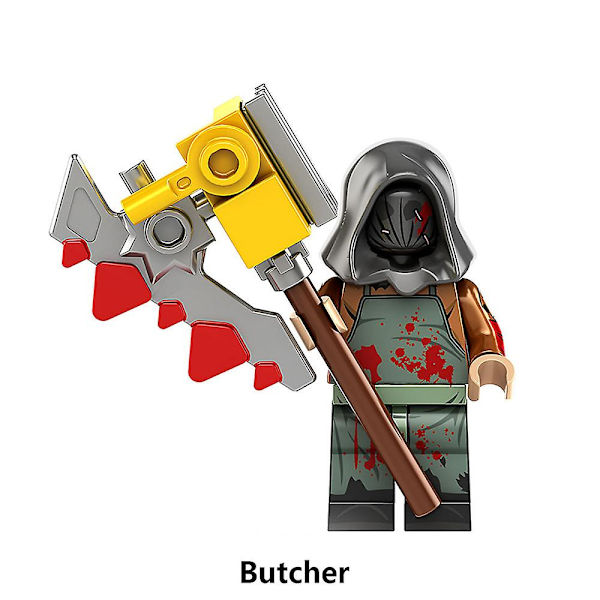 Halloween-figurer Serie Byggeklodser Minifigurer Legetøj Hjem Indretning Bord Ornamenter Gaver 8stk/sæt Db