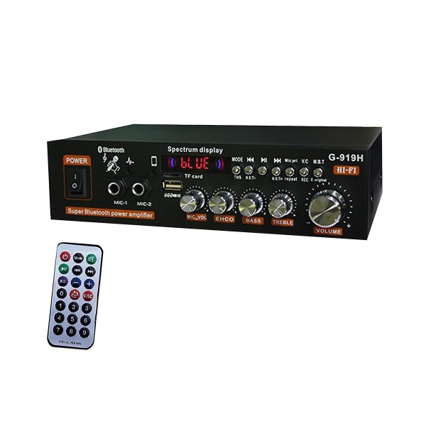 1000w G919h Home Power Amplifier Hifi Bluetooth 5.0 Audio Audio Amplificador Subwoofer Højttalere Usb