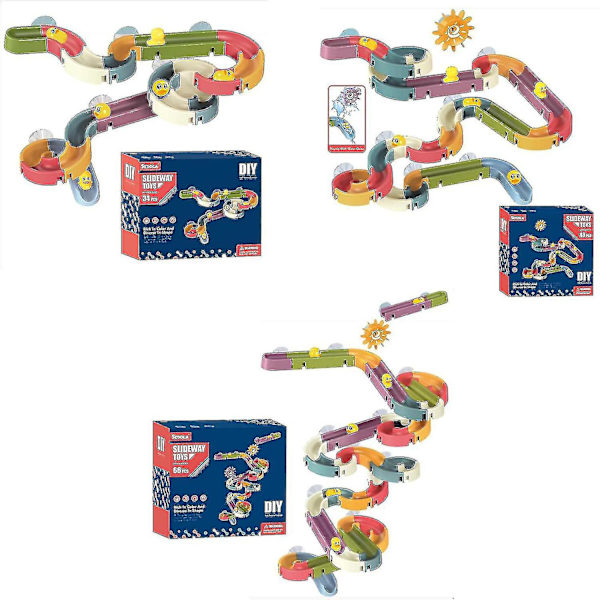 2023 Nye 34/48stk Badeleker, Andebane Badeleke Baby Badeleker Vannrutsjebane Med Opptrekkbar And, Diy E Db 34pcs