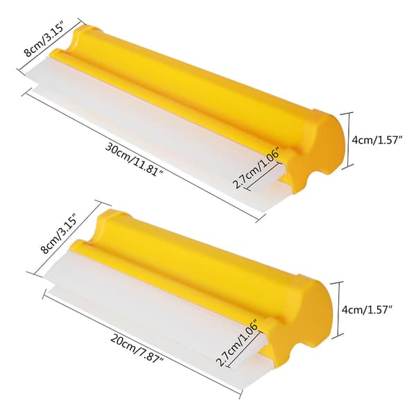Klassisk Vandblad Silikon T-Bar Squeegee til Hjem Bil db 30cm