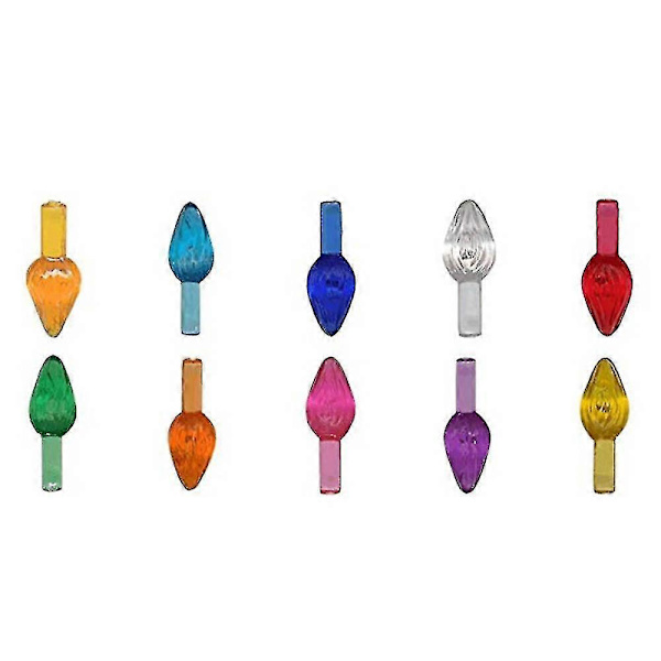 50 kpl Mini Twist -korvauslamput keramiikkisille joulupuille, liekkivalot, DB