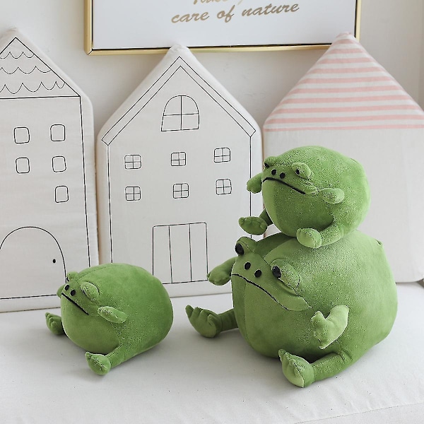 20/55cm Kawaii Regnfrø Pludsedukke Super Blød Fyldt Dyr Sød Dukke Baby Legetøj Plushie Gave Til Børn Piger [DB] 20cm
