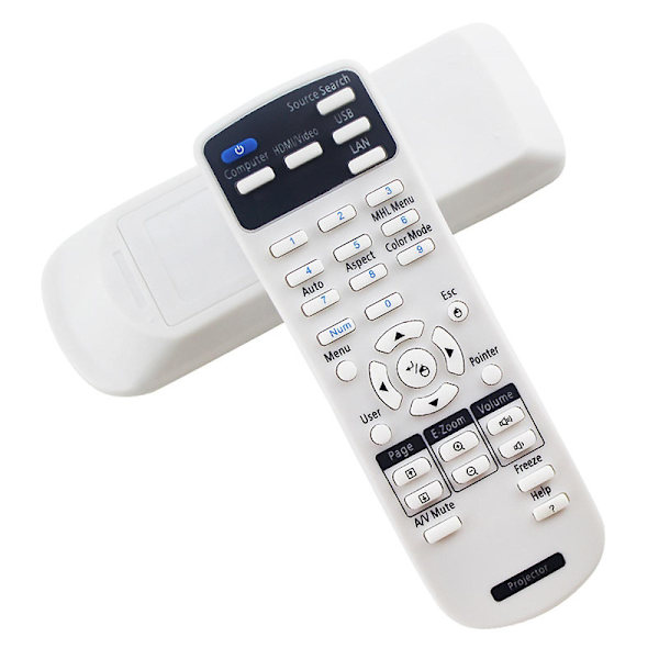 Projektorfjärrkontroll 154720001 för Epson Eb-x24 Eb-s31 Eb-w Eb-c30xe Eb-30xe Eb-c28sh Eb-x11 Eb-s18 Eb-s4 [DB]