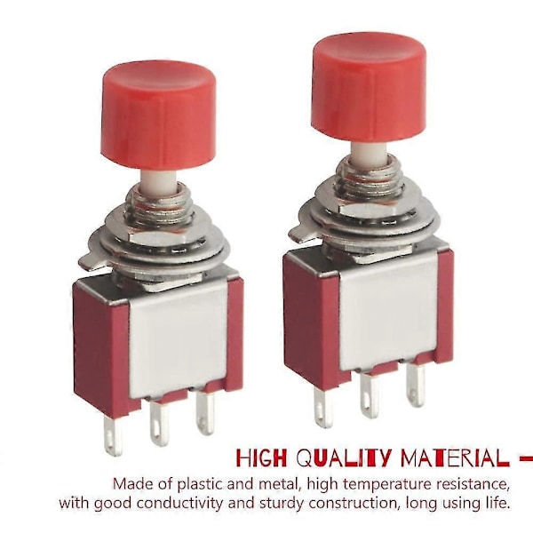 15 kpl SPDT Hetkellinen Painonappikytkin - 3 Pin AC 2A 250V/ 5A 120V No/nc db