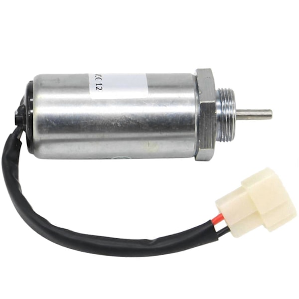 Grävmaskin Motorstopp Solenoid för ISUZU EX400 3LD1 3LD2 4LE1 12V 897329-5680 8973295680 [DB] Silver