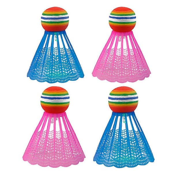 Lysande badmintonbollar för spel 4 st nylonset