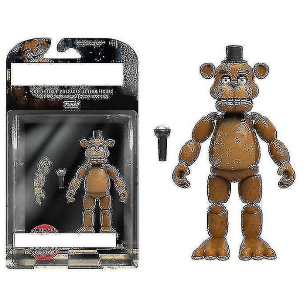5 st Five Nights At Freddy's Actionfigur Funko Leksaker Fnaf Foxy Bonnie Bear Julklapp_a Db D