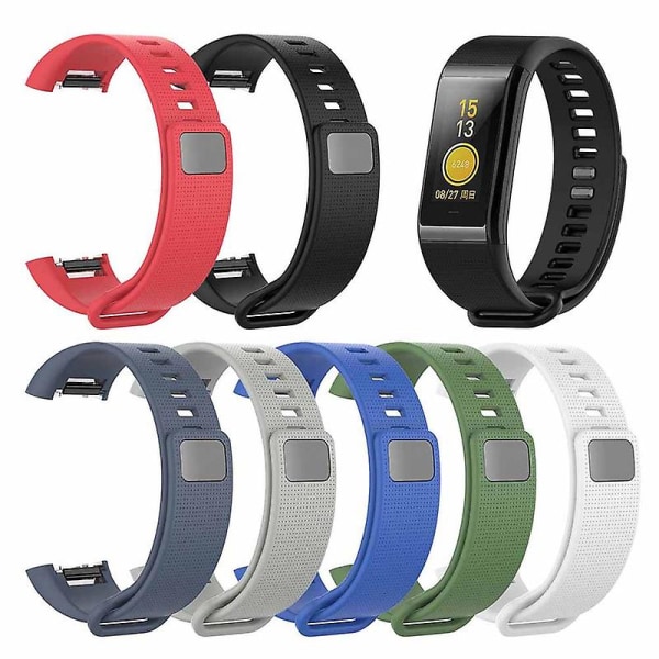 Sports blødt silikone urrem til Amazfit Cor A1702 Smart Wristband White