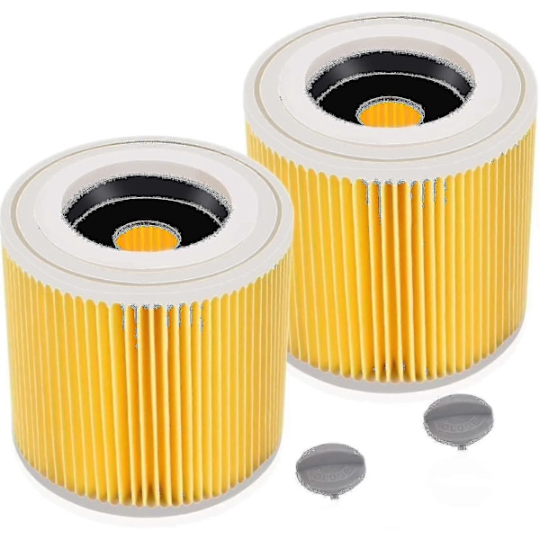 2 Paknings Patronfilter For Wd3 Premium Wd2 Wd3 Wd3p Wd3 Mv2 Mv3 Filter Wd3 Erstatningsfilter For Krcher Støvsuger 6.414-552.0/6414552 [db]